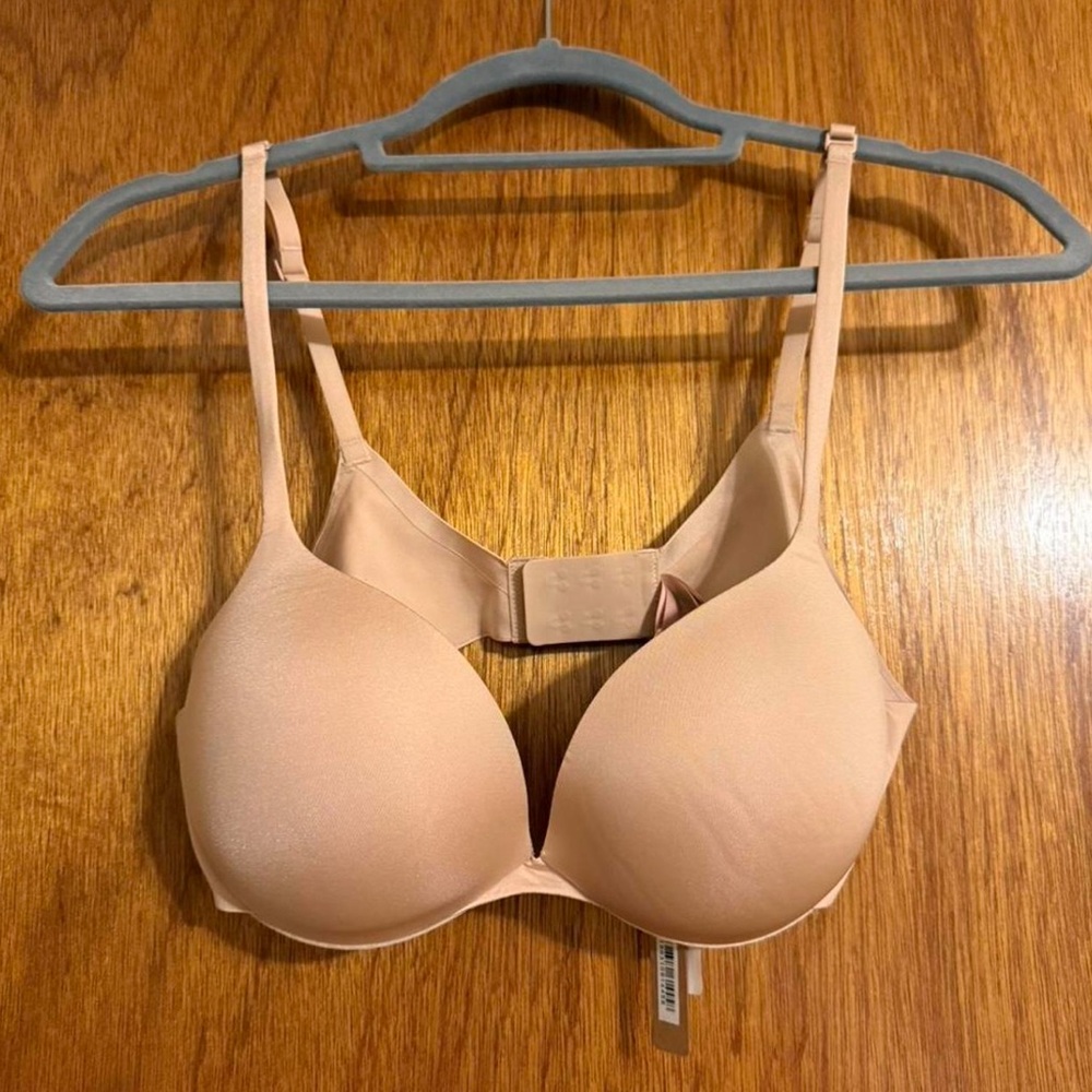 SKIMS Ultimate Push Up Plunge Bra in Mica Size 36B NWT